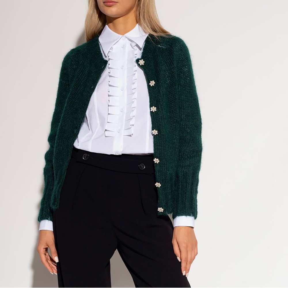 ERDEM New Ruffled Jaquard Shirt